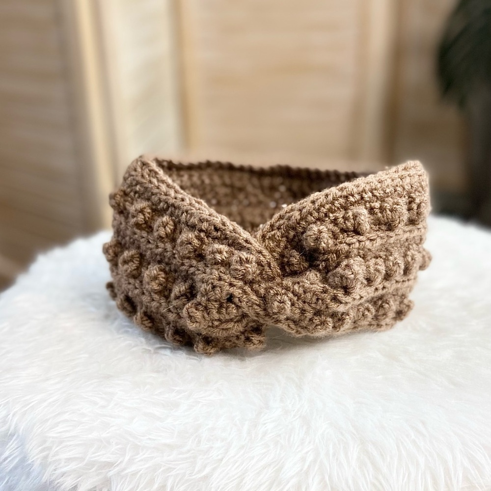 Forever Mine Knit Headband-brown